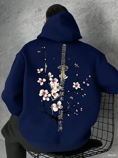 Sweat à capuche Sakura — Cerisier & Katana