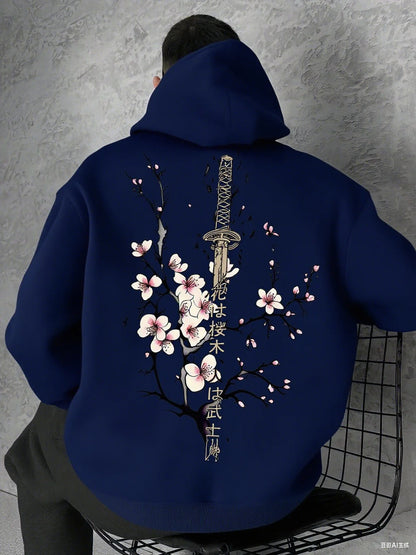 Sweat à capuche Sakura — Cerisier & Katana
